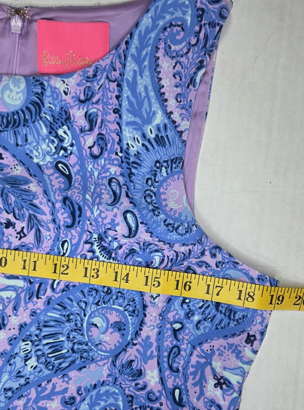 Lilly Pulitzer Donna Romper Womens Size 8 Hello Sunshine Paisley Shift Dress - Picture 8 of 12